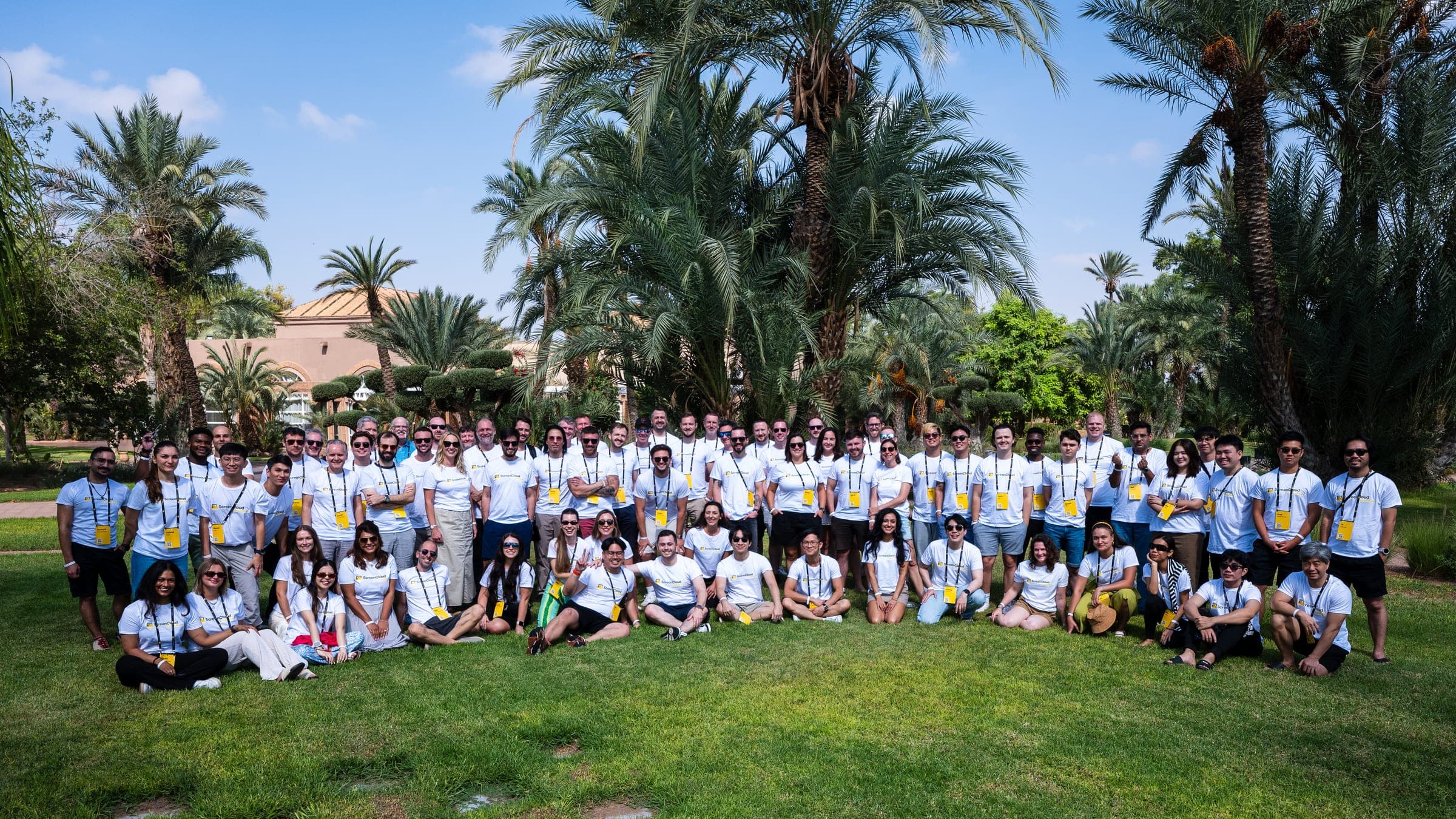 The ScreenCloud team together at their global gathering